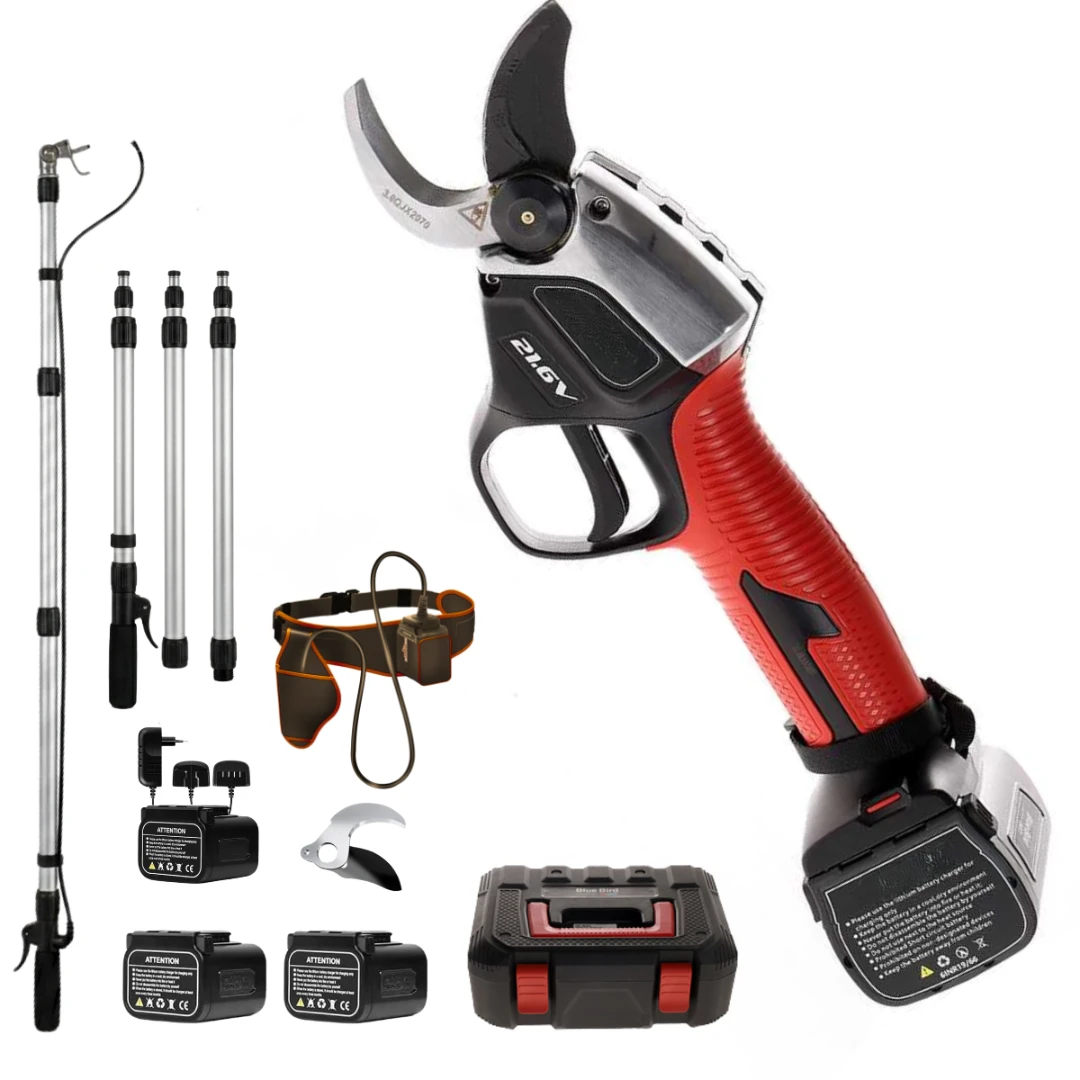 BOASHI - 1100W Brushless Electric Pruning Shears | With Foldable Telescopic Pole